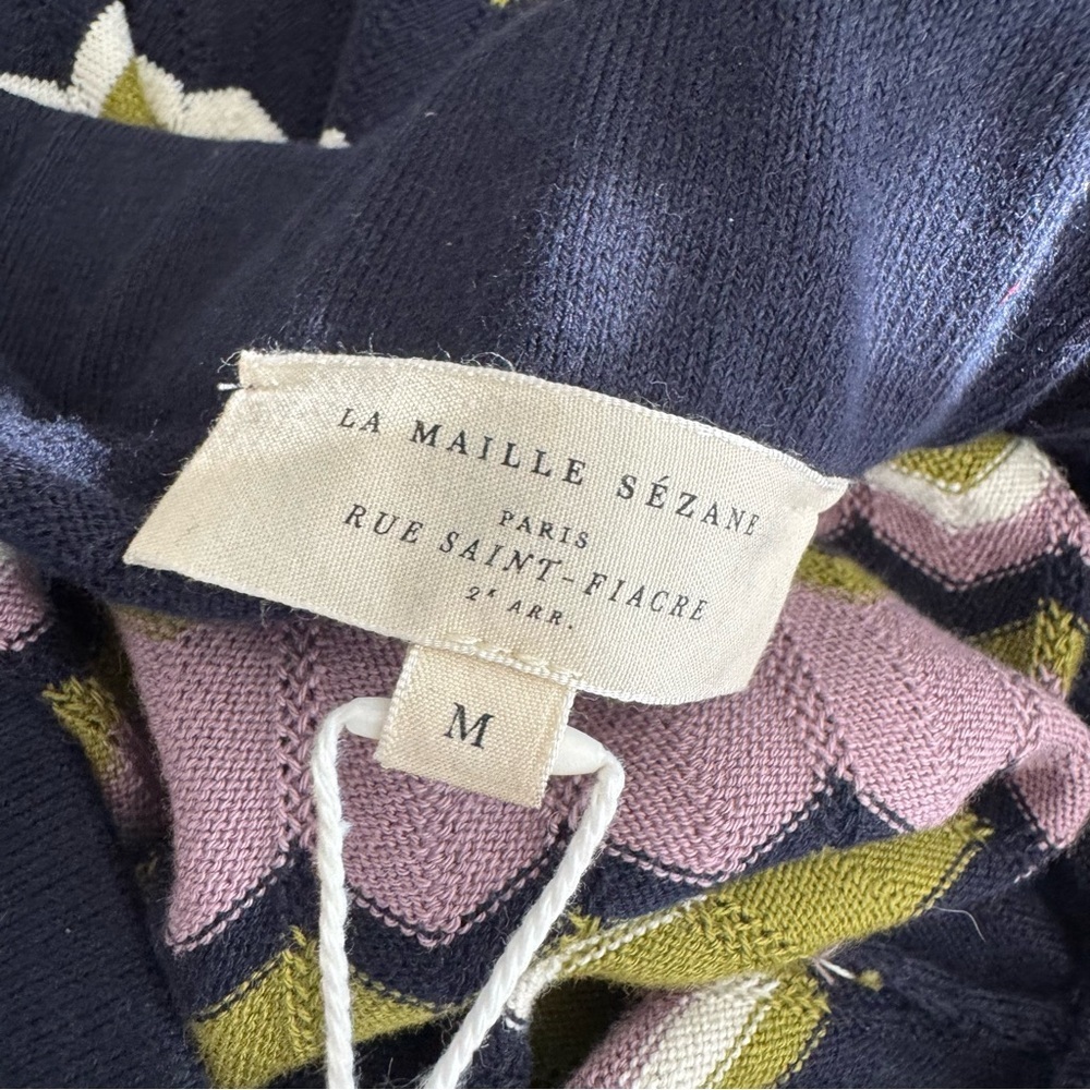 NWT! Sezane Two-Piece Set June Pamiane Chevron Sweater Skirt and Cardigan - Picture 6 of 14